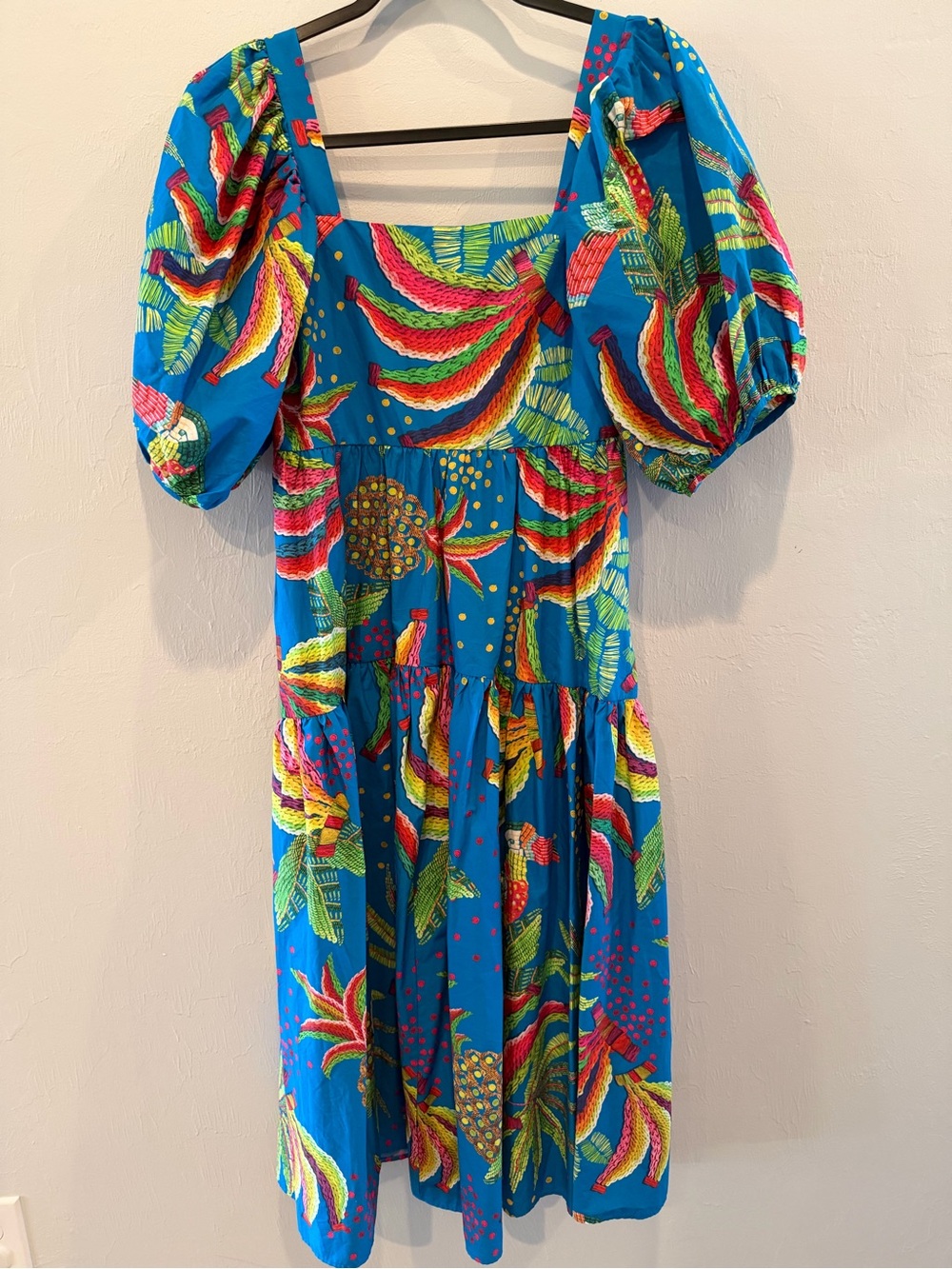 Farm Rio Tropical Midi Dress Like New Size XS